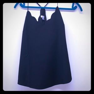 Brand new tags on jcrew scalloped silk cami
